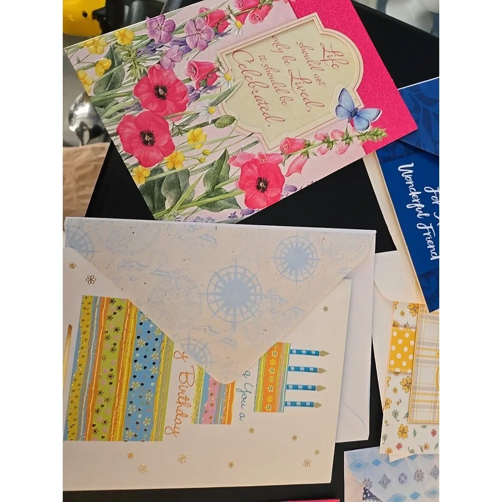 Birthday Cards & Envelopes Lot Of 17 Greeting Cards New St Joseph Indian School‎